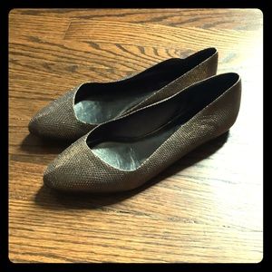 Bronze Calvin Klein Collection flats